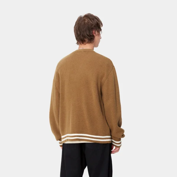 Carhartt WIP Brown Ducks Cardigan^Homme Mailles