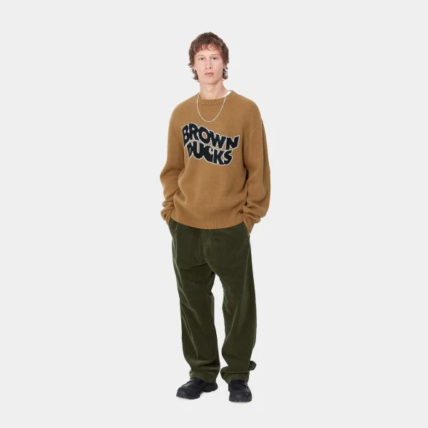 Carhartt WIP Brown Ducks Sweater^Homme Mailles