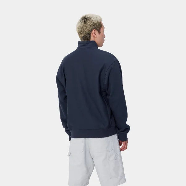 Carhartt WIP Half Zip American Script Sweatshirt^Homme Sweats