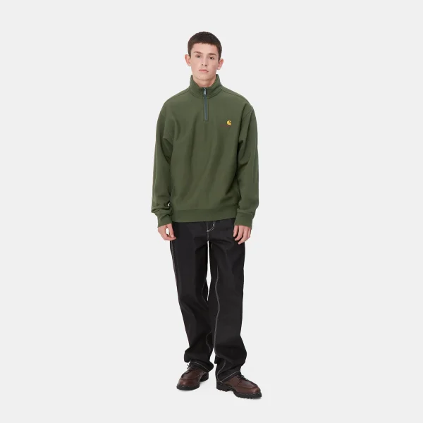Carhartt WIP Half Zip American Script Sweatshirt^Homme Sweats