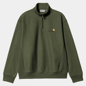 Carhartt WIP Half Zip American Script Sweatshirt^Homme Sweats