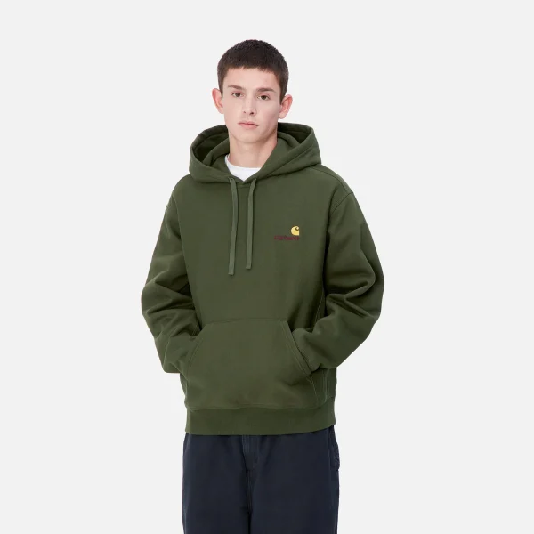 Carhartt WIP Hooded American Script Sweatshirt^Homme Sweats