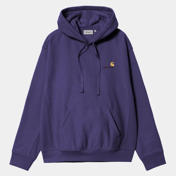 Carhartt WIP Hooded American Script Sweatshirt^Homme Sweats