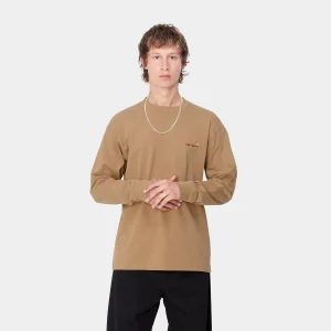 Carhartt WIP L/S American Script T-Shirt^Homme T-Shirts & Polos