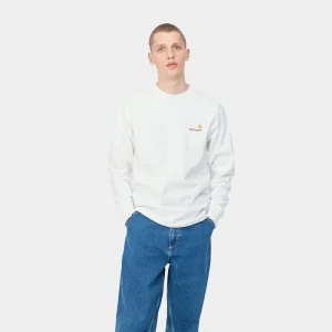 Carhartt WIP L/S American Script T-Shirt^Homme T-Shirts & Polos