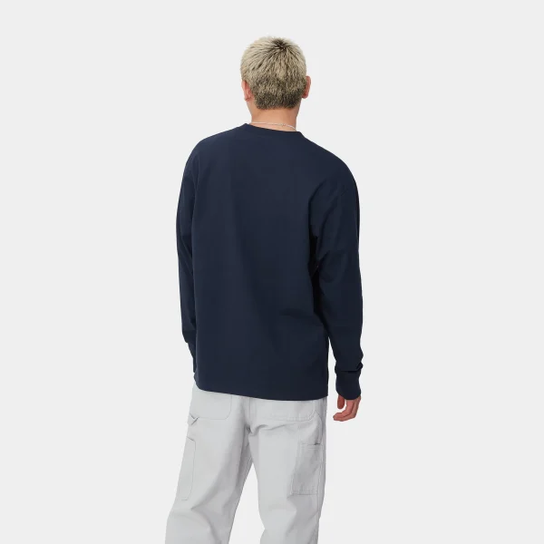 Carhartt WIP L/S American Script T-Shirt^Homme T-Shirts & Polos
