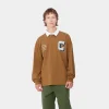 Carhartt WIP L/S Brown Ducks Rugby Shirt^Homme T-Shirts & Polos