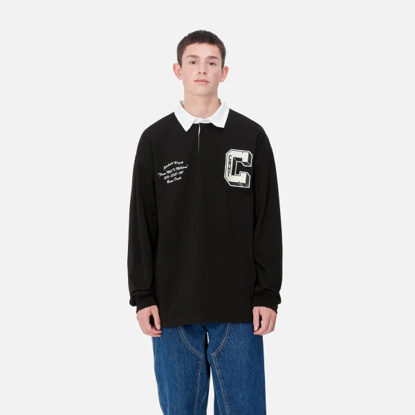 Carhartt WIP L/S Brown Ducks Rugby Shirt^Homme T-Shirts & Polos