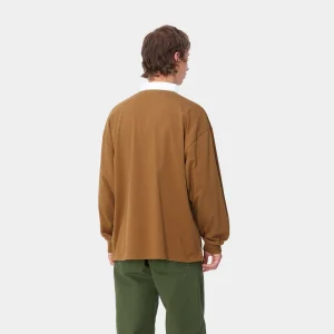 Carhartt WIP L/S Brown Ducks Rugby Shirt^Homme T-Shirts & Polos