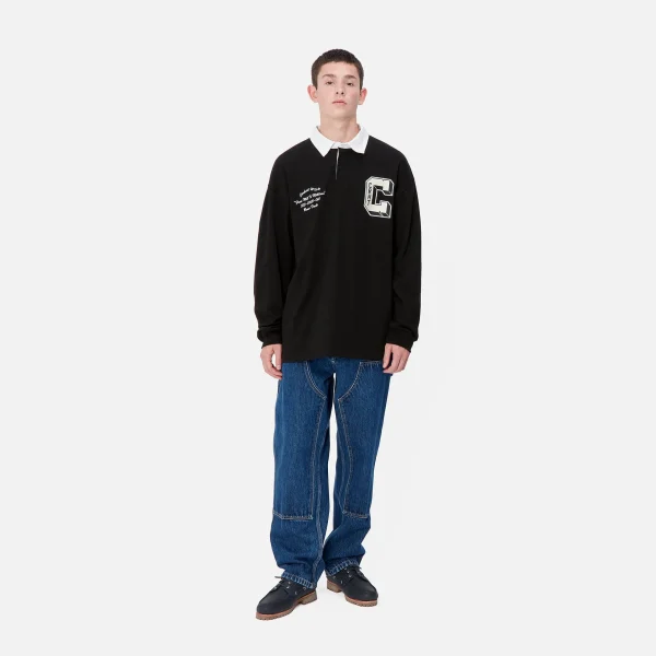 Carhartt WIP L/S Brown Ducks Rugby Shirt^Homme T-Shirts & Polos