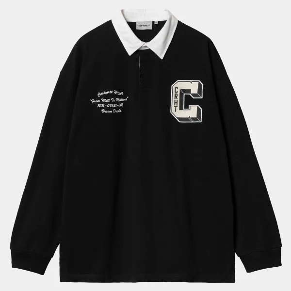 Carhartt WIP L/S Brown Ducks Rugby Shirt^Homme T-Shirts & Polos