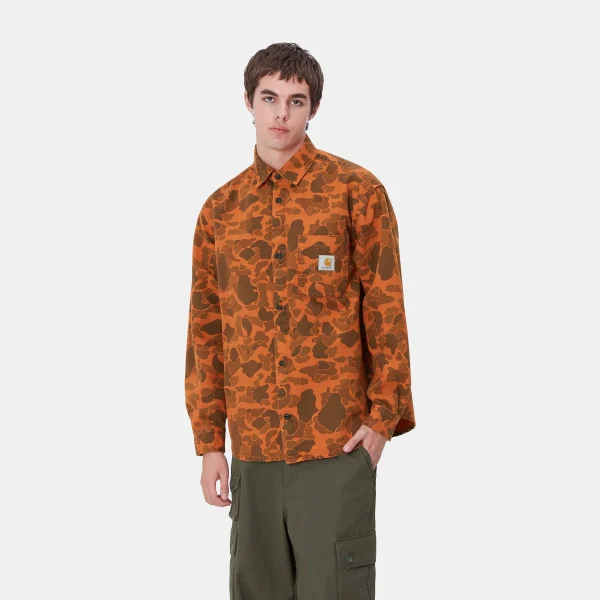 Carhartt WIP L/S Duck Shirt^Homme Chemises