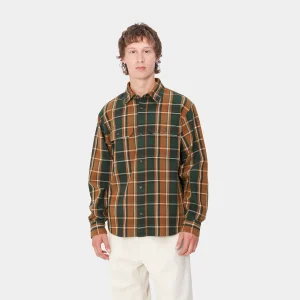 Carhartt WIP L/S Hobart Shirt^Homme Chemises