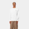 Carhartt WIP L/S Script Embroidery T-Shirt^Homme T-Shirts & Polos