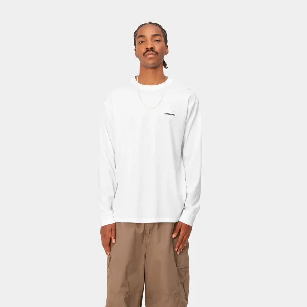 Carhartt WIP L/S Script Embroidery T-Shirt^Homme T-Shirts & Polos