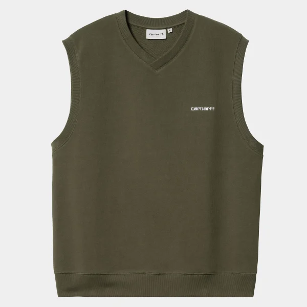 Carhartt WIP Script V-Neck Vest Sweatshirt^Homme Sweats