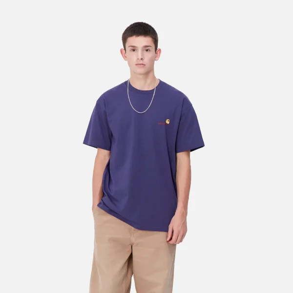 Carhartt WIP S/S American Script T-Shirt^Homme T-Shirts & Polos