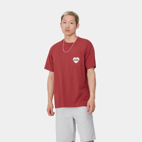 Carhartt WIP S/S Amour Pocket T-Shirt^Homme T-Shirts & Polos