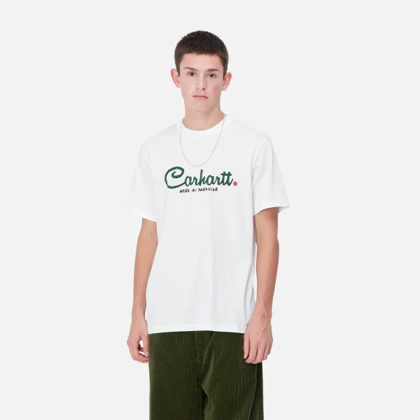 Carhartt WIP S/S Paradise Script T-Shirt^Homme T-Shirts & Polos