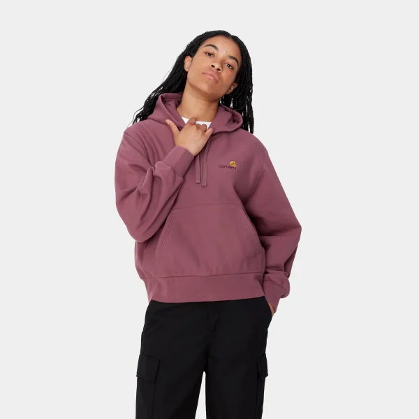 Carhartt WIP W' Hooded American Script Sweatshirt^Femme Sweats