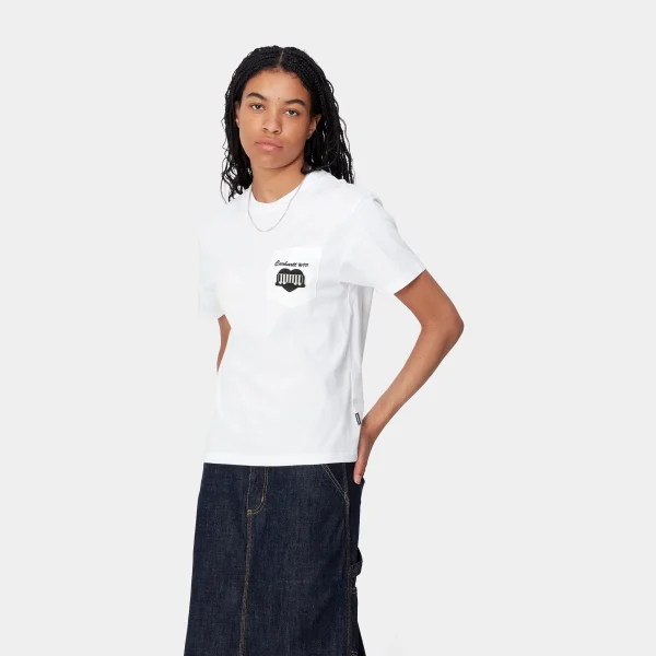 Carhartt WIP W' S/S Heart Train Pocket T-S^Femme T-Shirts