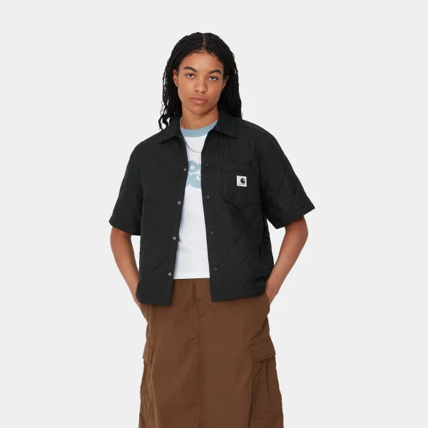 Carhartt WIP W' S/S Laurens Shirt Jac^Femme Vestes | Chemises